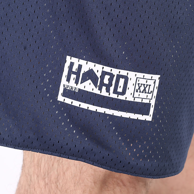 мужские синие двухсторонние шорты Hard Unifrom 22-2 navy/grey - цена, описание, фото 7